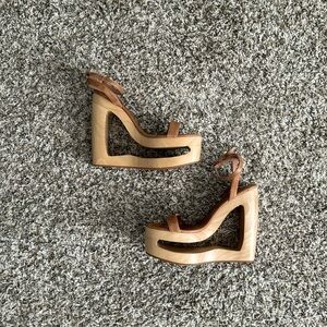 Tan Jeffrey Campbell Wedges